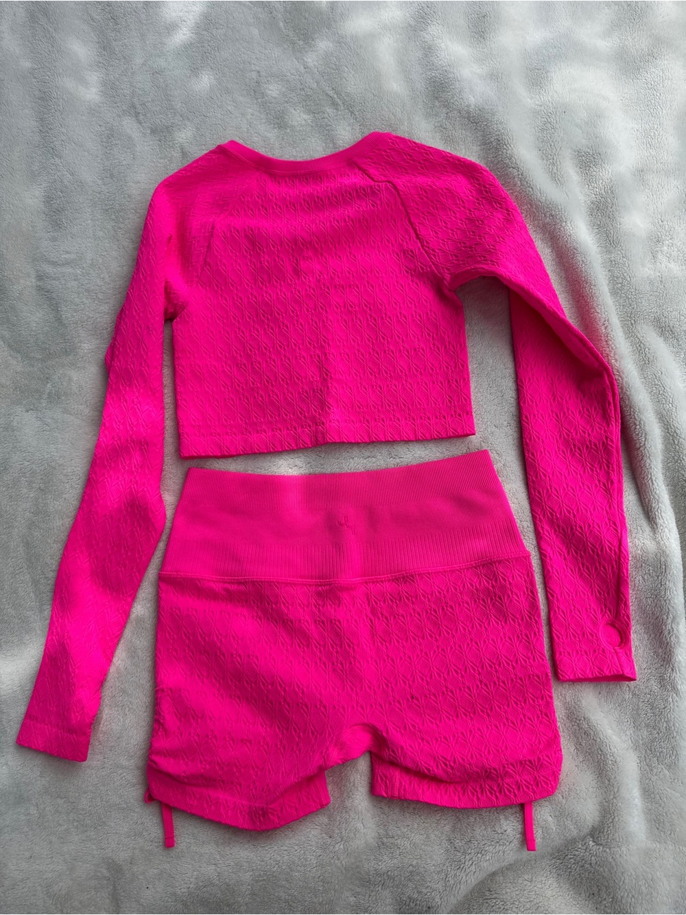 JoyLab Matching Activewear Set Pink | Crop Top & Shorts | Size Medium - Picture 2 of 3